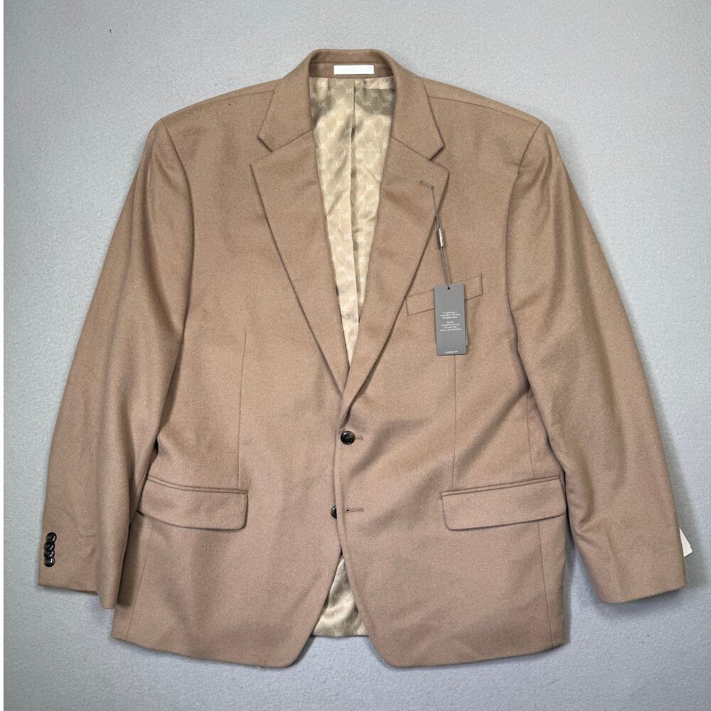 Michael Kors Men's Wool Cashmere Blend Lux Classic-Fit Sport Coat Camel 46R $395